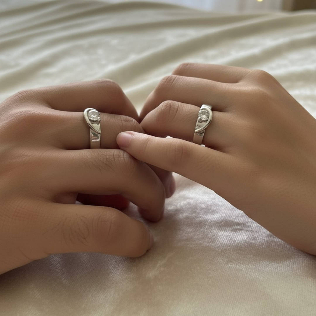 Elegant Couple Rings – Symbol of Love & Commitment