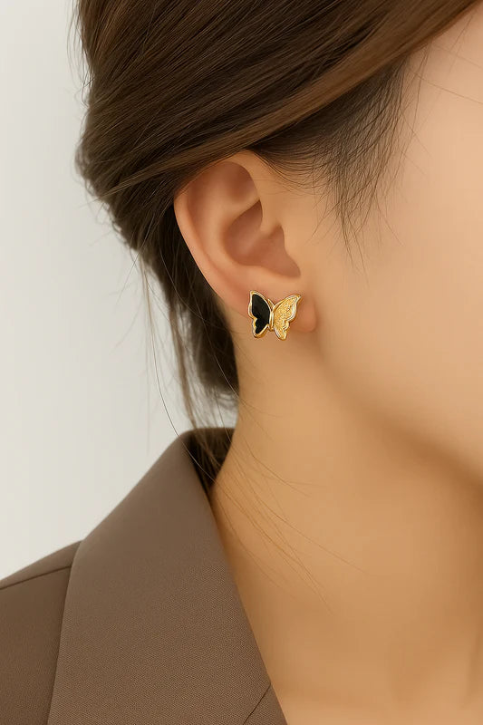 Elegant Butterfly Stud Earrings – A Touch of Grace